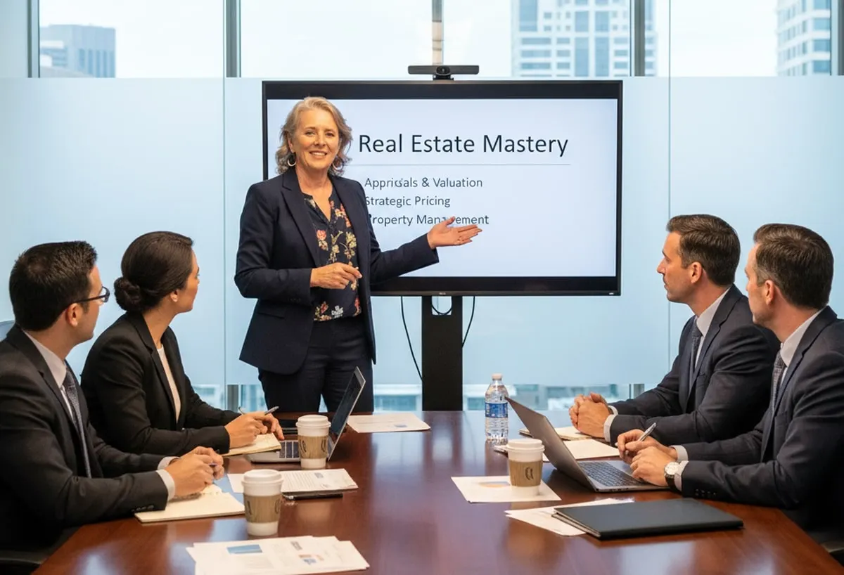 real estate pro talking about appraisals, pricing, and property management