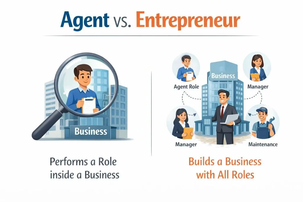 How to Survive a Down Real Estate Market by shifting from real estate agent mindset to entrepreneur mindset that builds a scalable business.