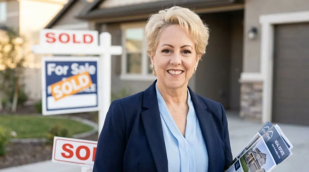 Lisa Mann Houston real estate agent in a professional setting highlighting her listing strategy and client-first approach.