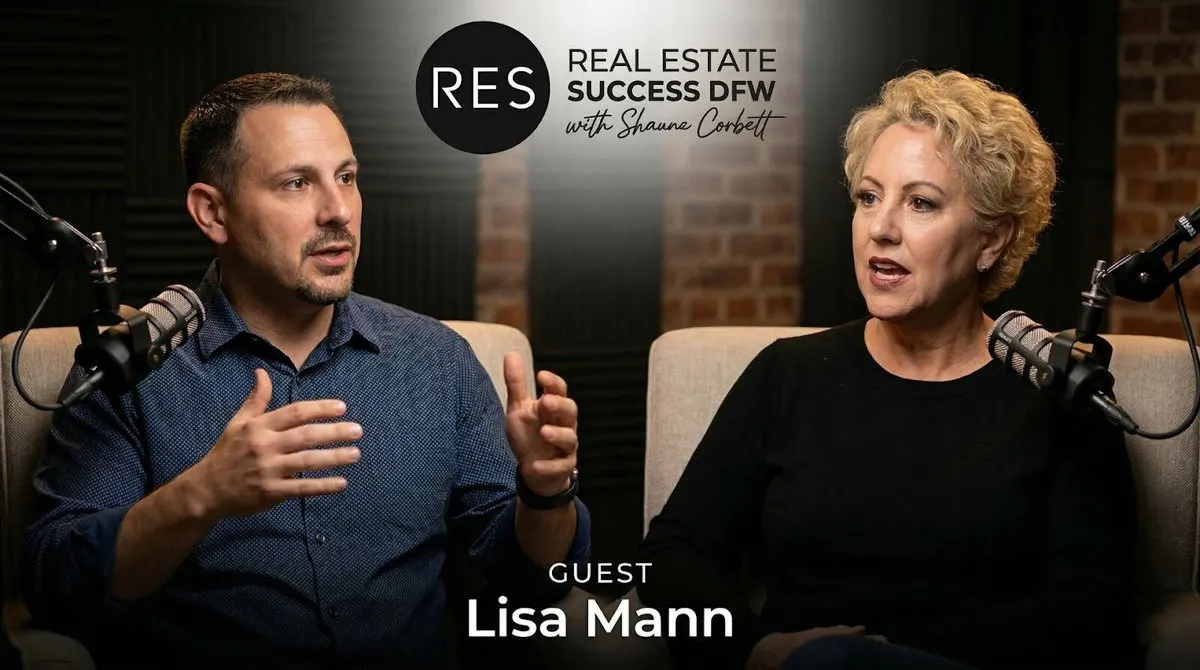 Lisa Mann Houston real estate agent speaking on the Real Estate DFW Podcast about listing strategy and VA loan expertise.