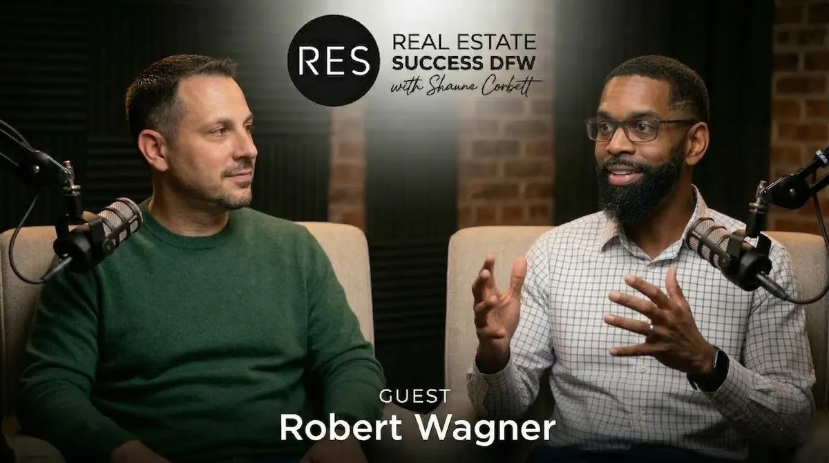 Robert Wagner discussing AI for real estate agents on the Real Estate DFW Podcast with Shaune Corbett.