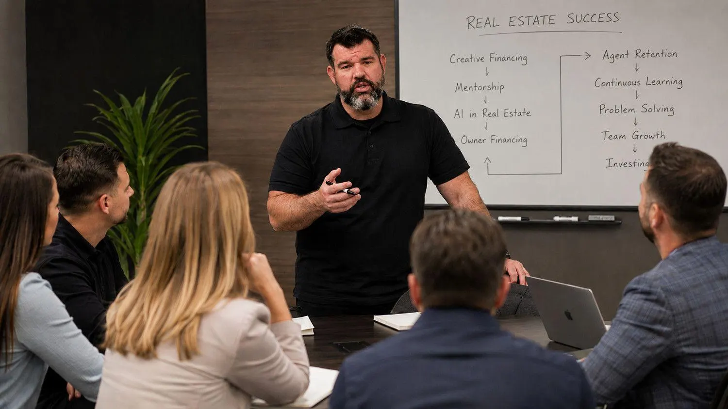 Nick Good educating real estate agents about creative financing, mentorship, AI, and agent growth
